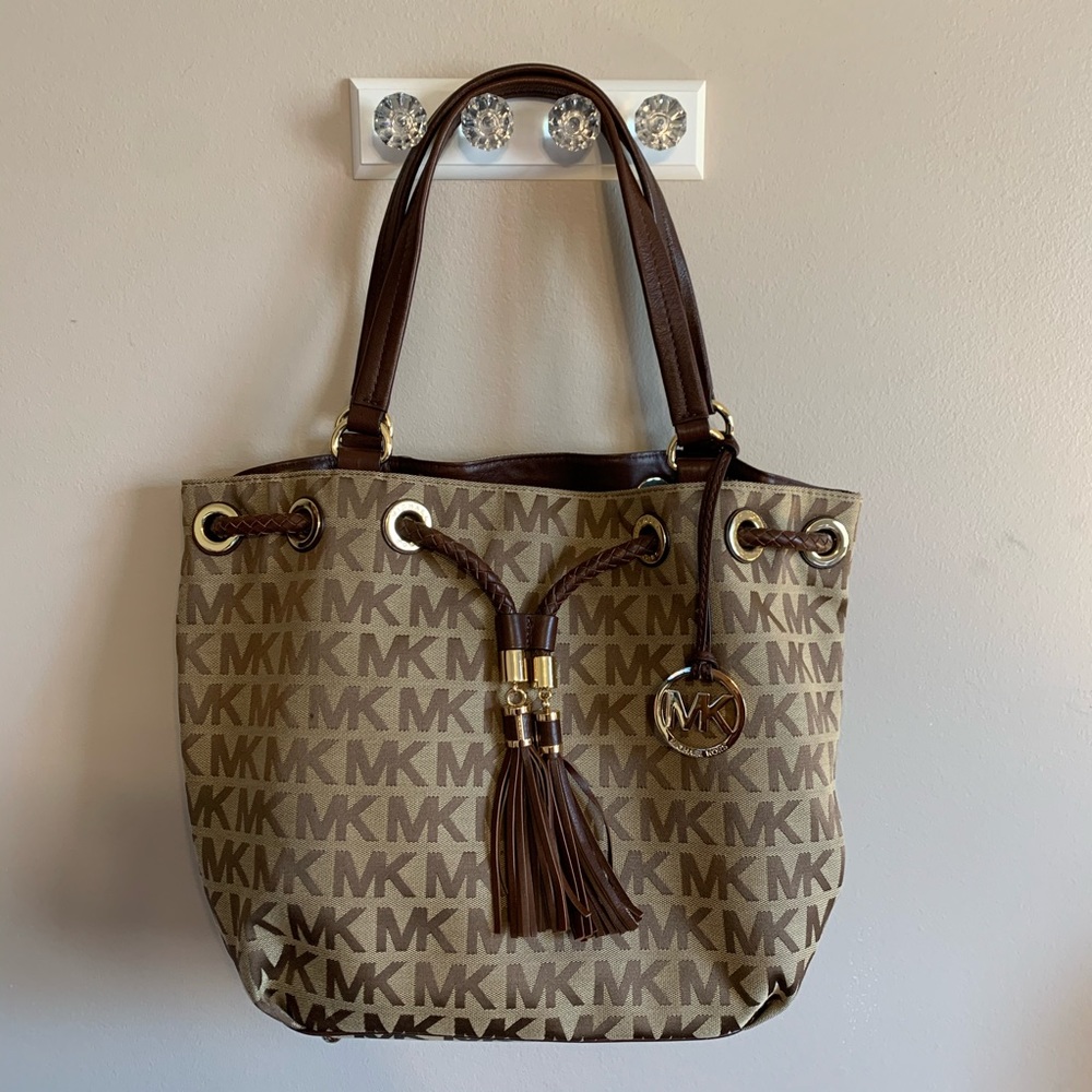 Michael Kors brown logo bag